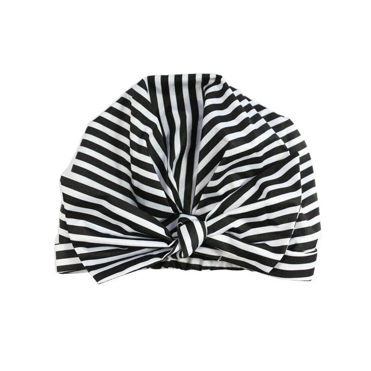 Woman Shower Cap Reusable Long Hair Large Turban Bathroom Waterproof Hair Cap - Streak