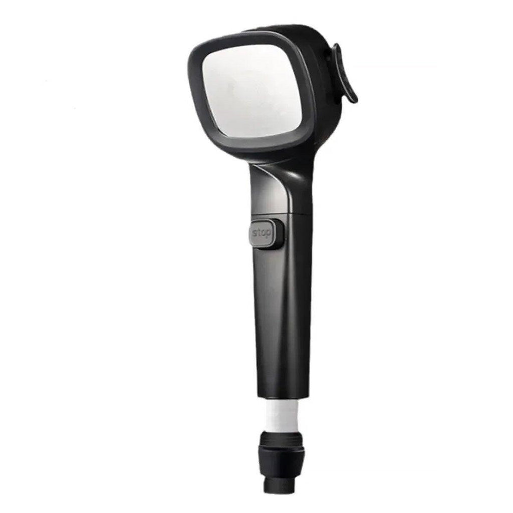 High Pressure Handheld Shower Head with Filter for Bathroom Water Saving Spray - Black