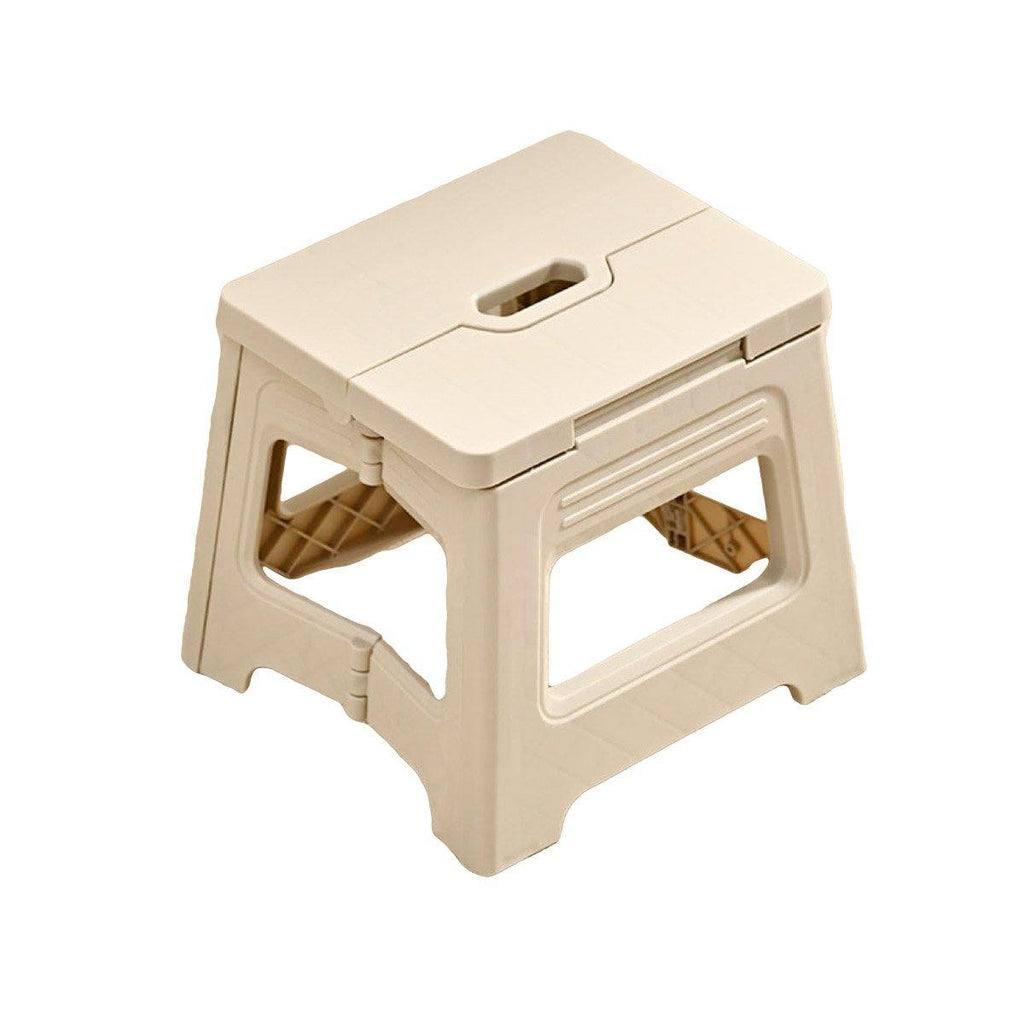 Portable Adjustable Folding Plastic Stool Retractable Outdoor Fishing Chair - Brown
