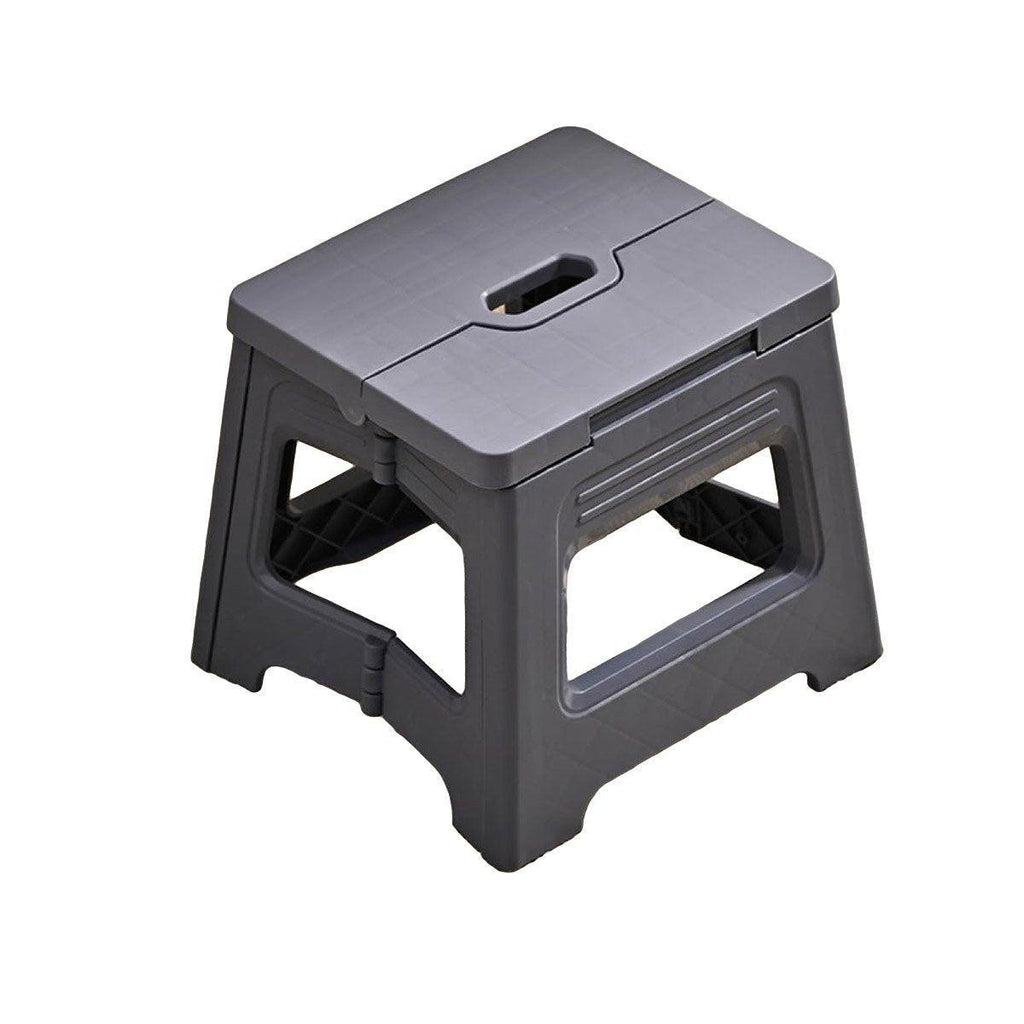 Portable Adjustable Folding Plastic Stool Retractable Outdoor Fishing Chair - Yellow