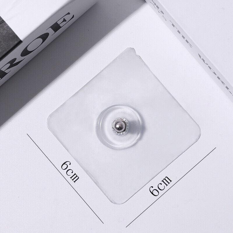 10X Punch-Free Adhesive Wall Hanging Hooks - 18mm