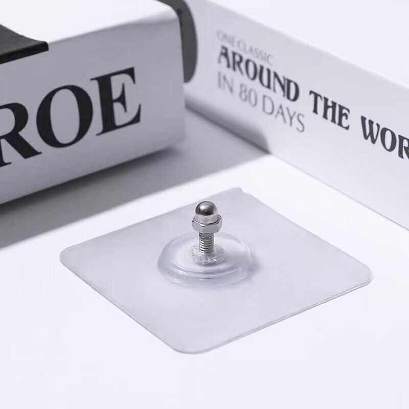 10X Punch-Free Adhesive Wall Hanging Hooks - 6mm