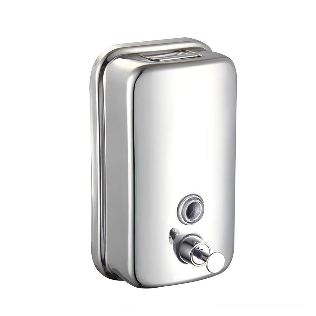 Stainless Steel Wall Mounted Soap Dispenser Hotel Bathroom Sanitizer Bottle - 500ML