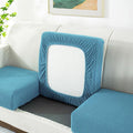 Stretch Sofa Slipcover 4 Seasons Universal Couch Protector Elastic Fabric Cover - Single-Blue