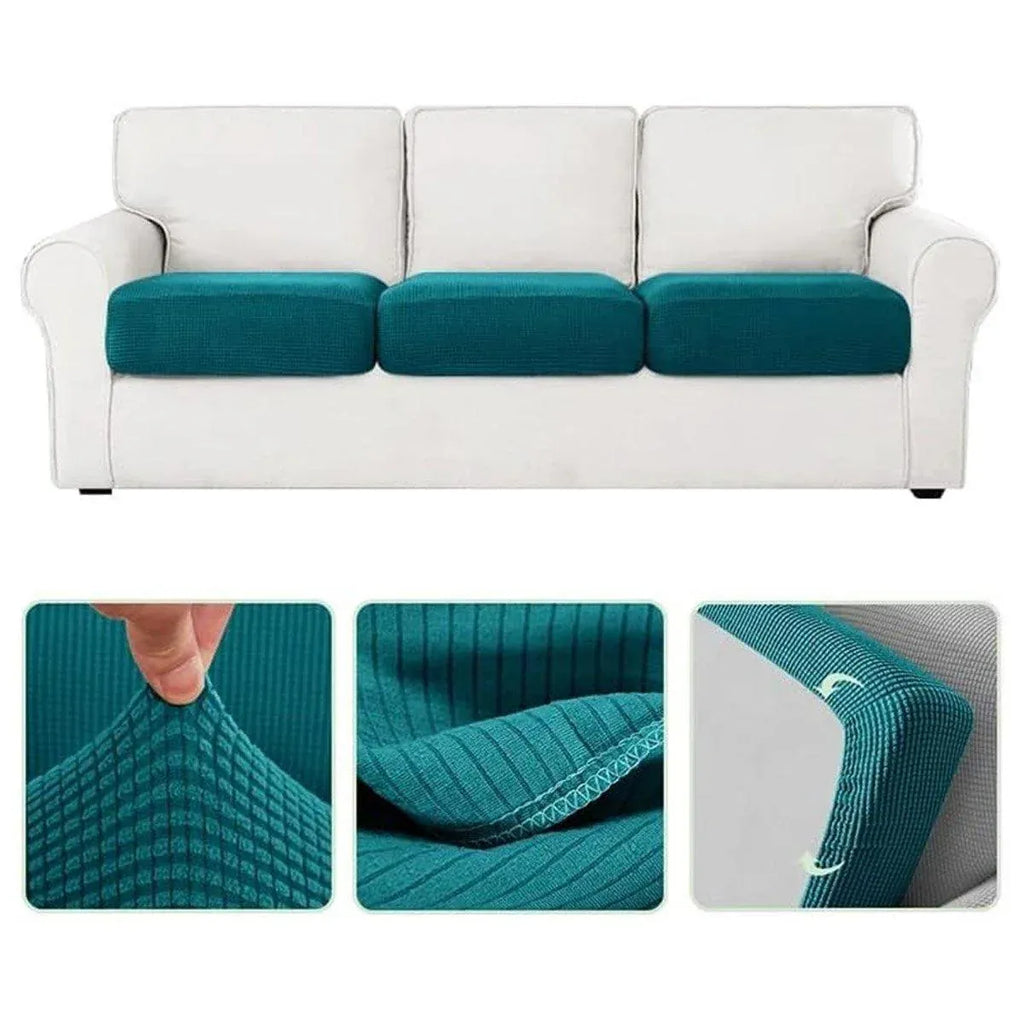 Stretch Sofa Slipcover 4 Seasons Universal Couch Protector Elastic Fabric Cover - Single-Navy