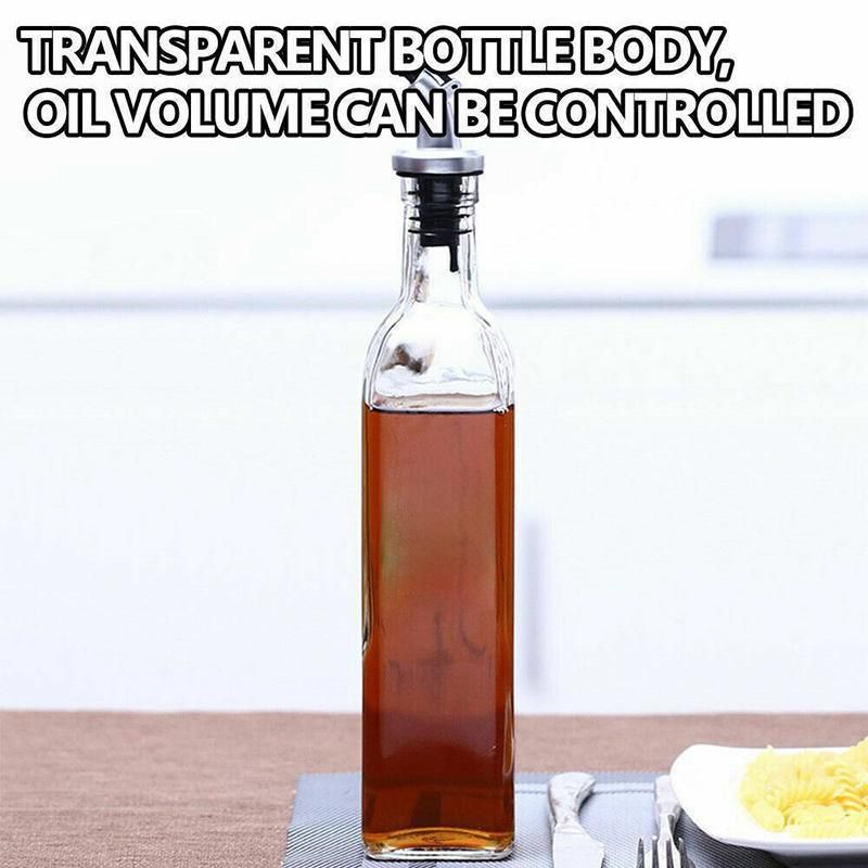 250/500ml Olive Oil Vinegar Pourer Dispenser Glass Bottle Kitchen Tools Cooking - 1 PCS/250 ML