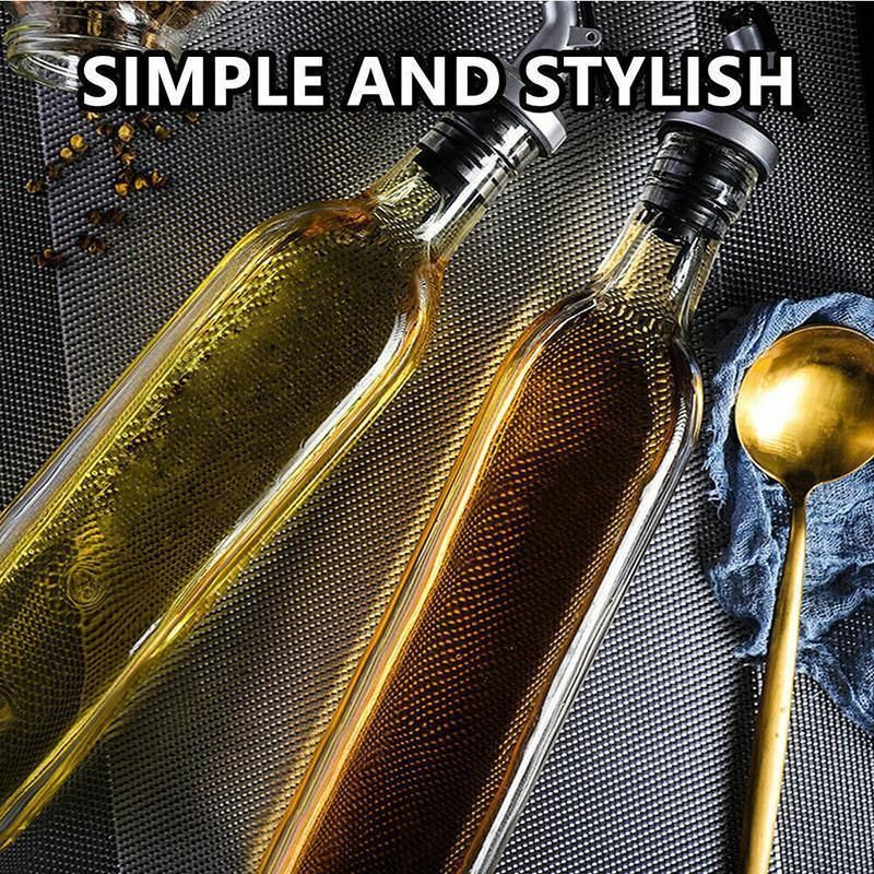 250/500ml Olive Oil Vinegar Pourer Dispenser Glass Bottle Kitchen Tools Cooking - 1 PCS/250 ML