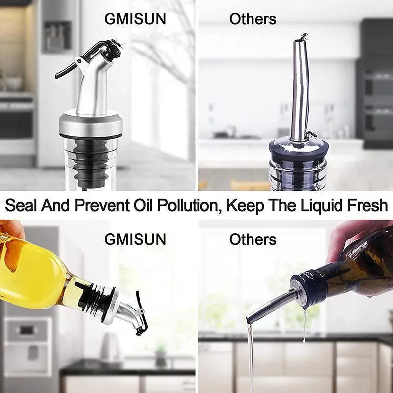 250/500ml Olive Oil Vinegar Pourer Dispenser Glass Bottle Kitchen Tools Cooking - 1 PCS/500 ML