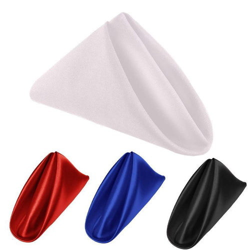 50-Pack Polyester Table Napkins – Red