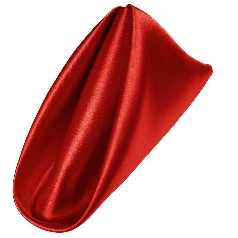 50-Pack Polyester Table Napkins – Red
