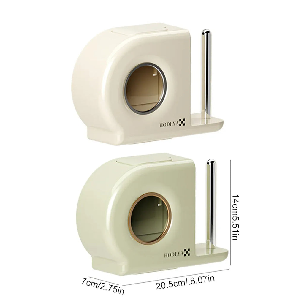 Wall-Mounted Kitchen Wrap Organiser – White