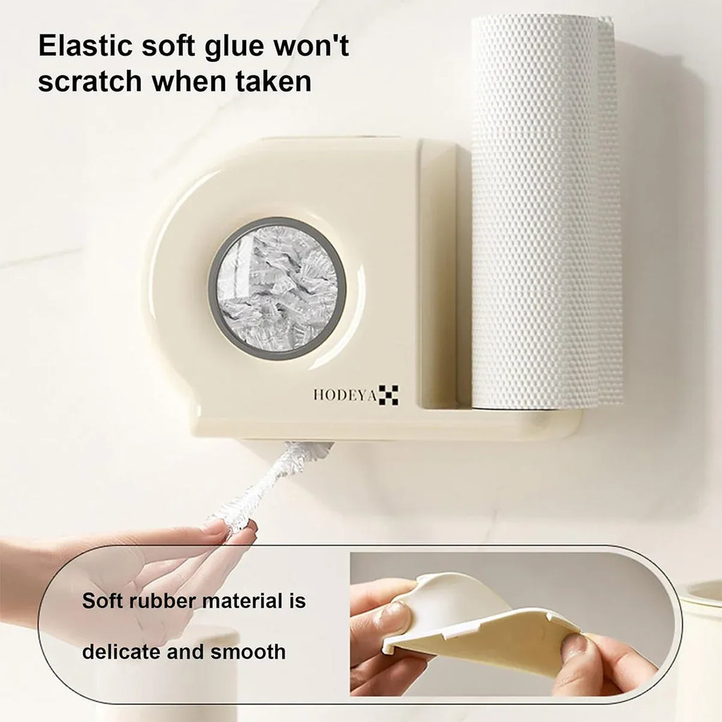 Wall-Mounted Kitchen Wrap Organiser – White