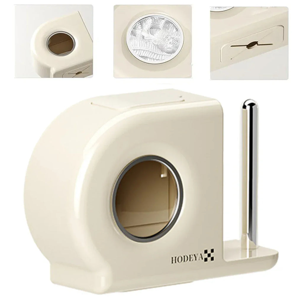 Wall-Mounted Kitchen Wrap Organiser – White