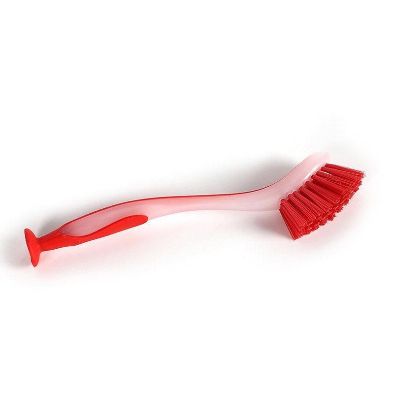 Multi Functional Long Handle Cleaning Brush Vertical Suction Kitchen Brush - Yellow