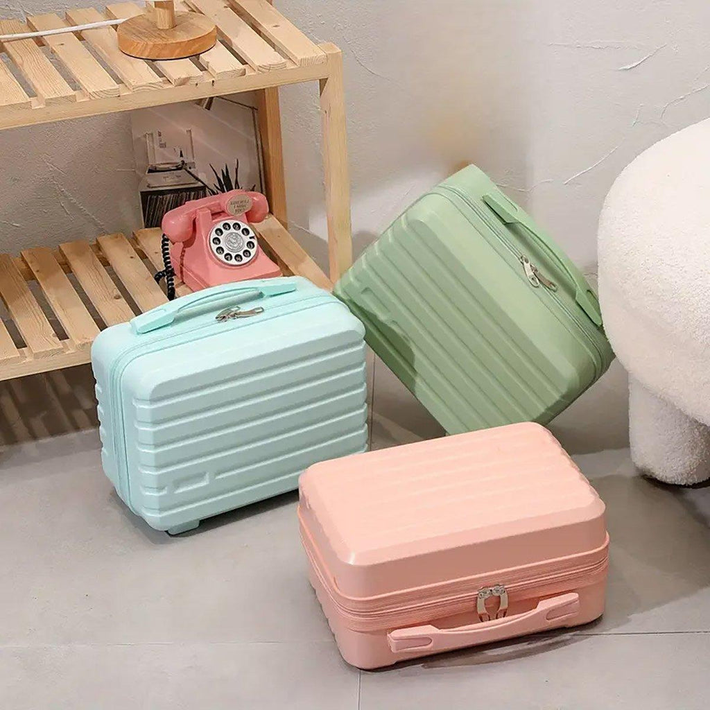 Portable 14 Inch Suitcase Mini Small Travel Storage Hand Gift Box - Black