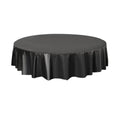 10-Pack Round PEVA Table Covers – Black