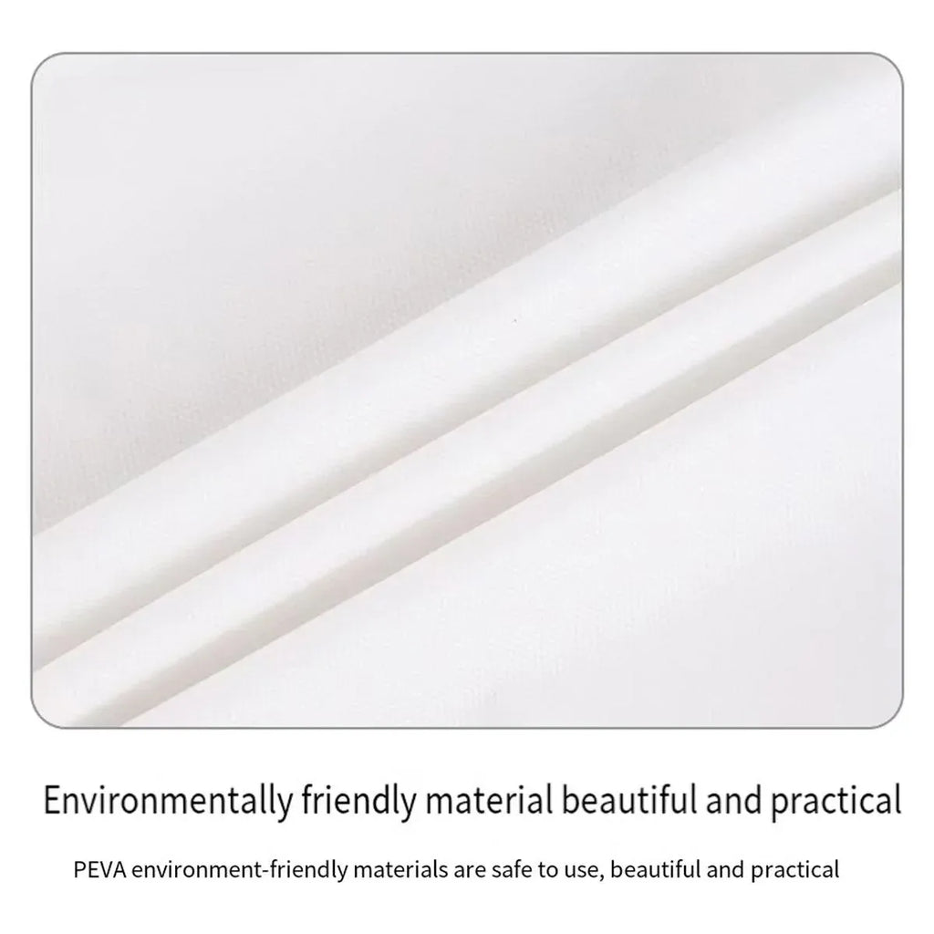10-Pack Round PEVA Table Covers – White