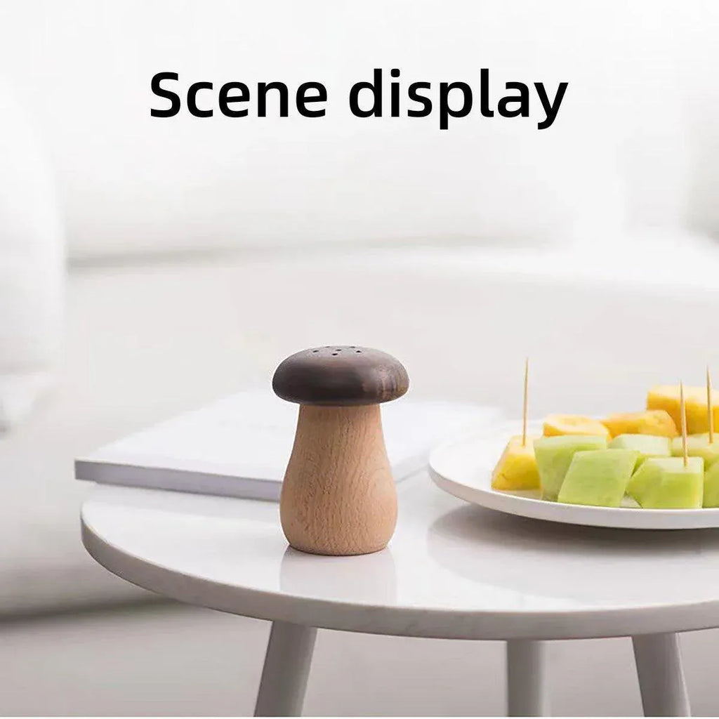 Wooden Mushroom Toothpick Holder