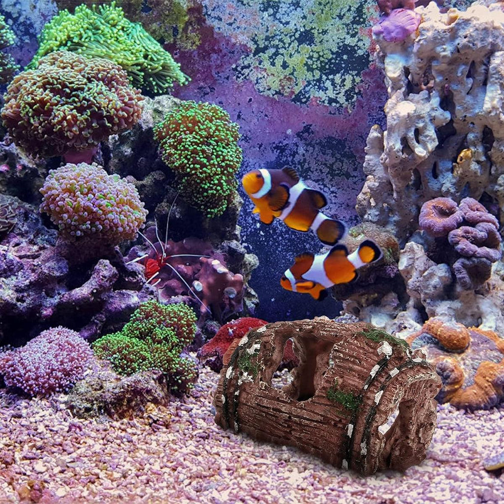 3pcs Aquarium Resin Tree Ornament – Submerged Wood Cave Fish Tank Decoration