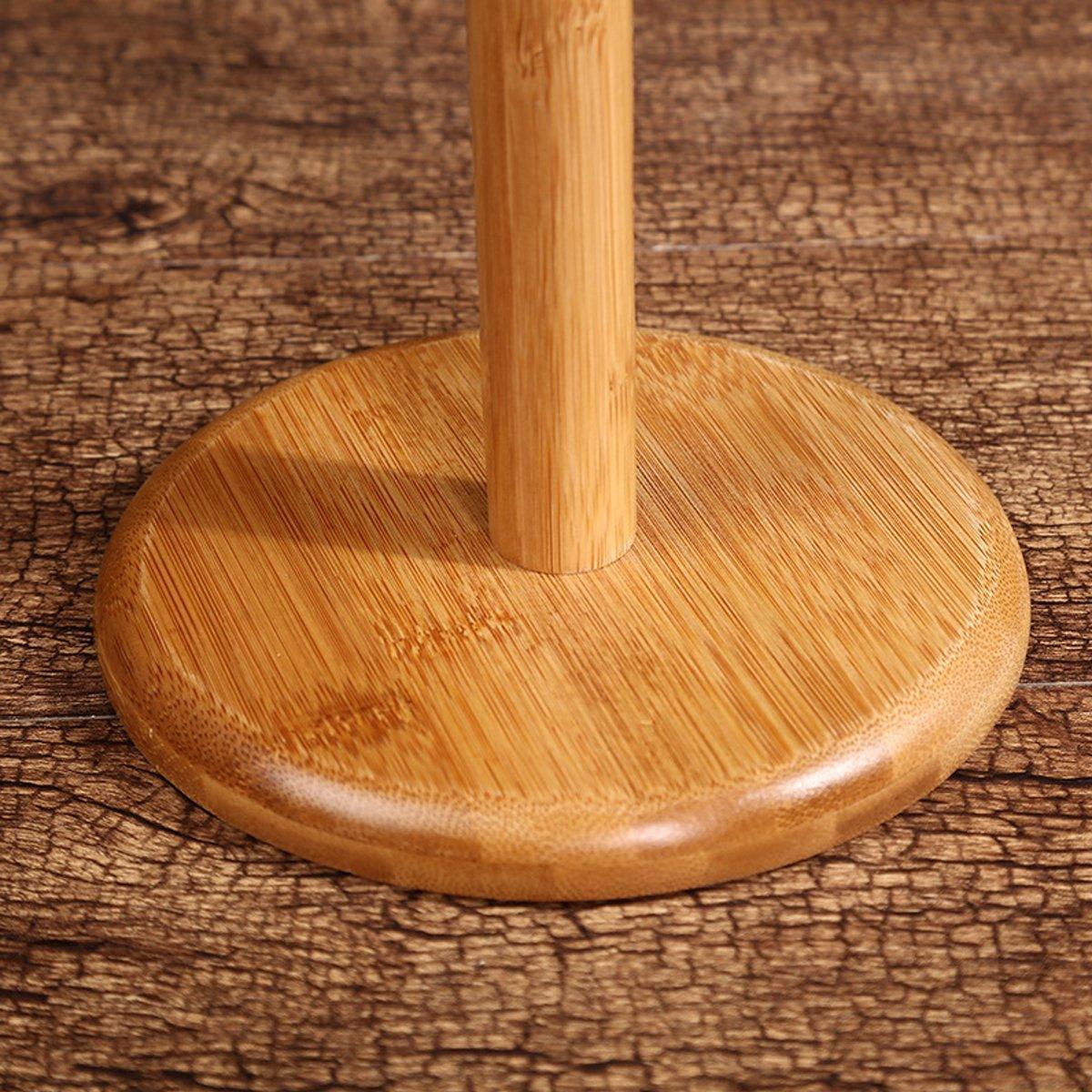 6-Branch Bamboo Mug Tree & Cup Drying Rack