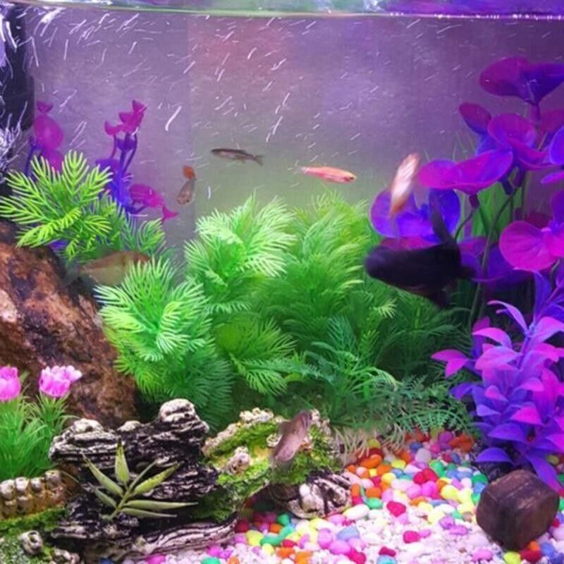 30cm Artificial Aquarium Plant – Lifelike Green Foliage for Fish Tanks