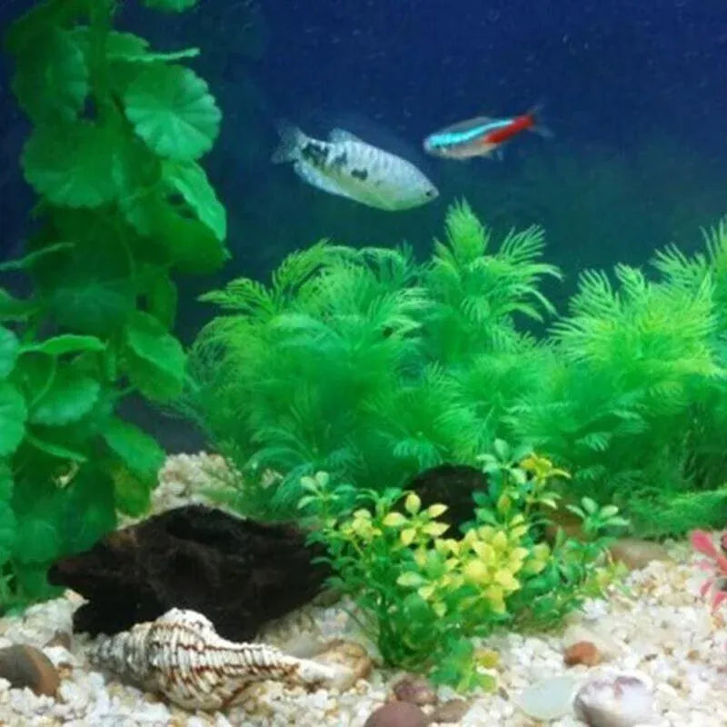 30cm Artificial Aquarium Plant – Lifelike Green Foliage for Fish Tanks