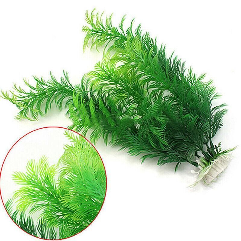 30cm Artificial Aquarium Plant – Lifelike Green Foliage for Fish Tanks
