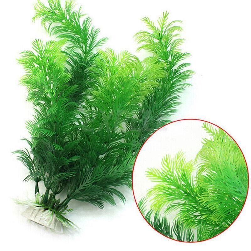30cm Artificial Aquarium Plant – Lifelike Green Foliage for Fish Tanks