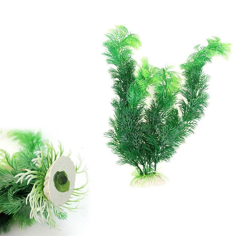 30cm Artificial Aquarium Plant – Lifelike Green Foliage for Fish Tanks