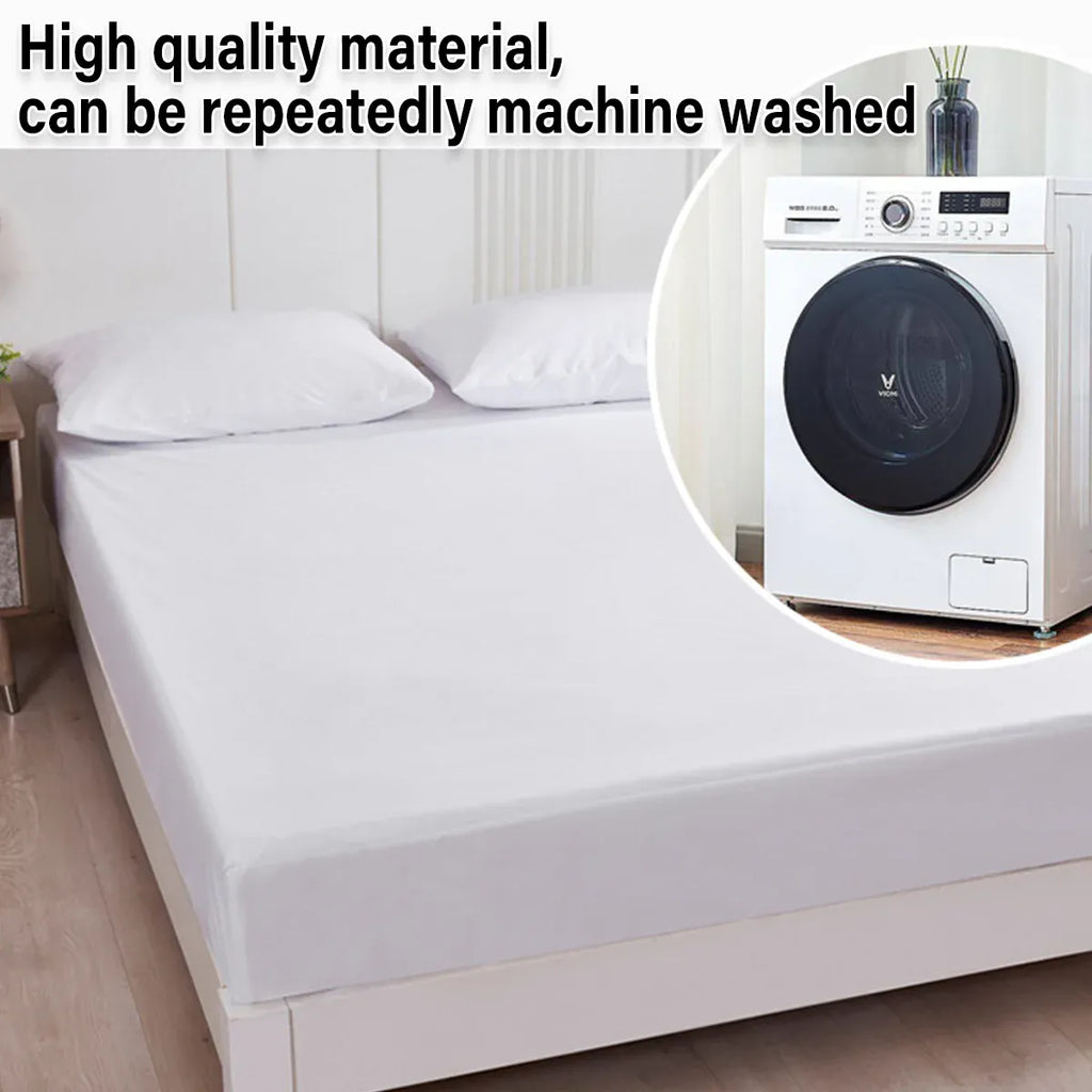 Waterproof Mattress Protector Fitted Sheet Bed Cover for Single King Single Double Queen - 137x190cm