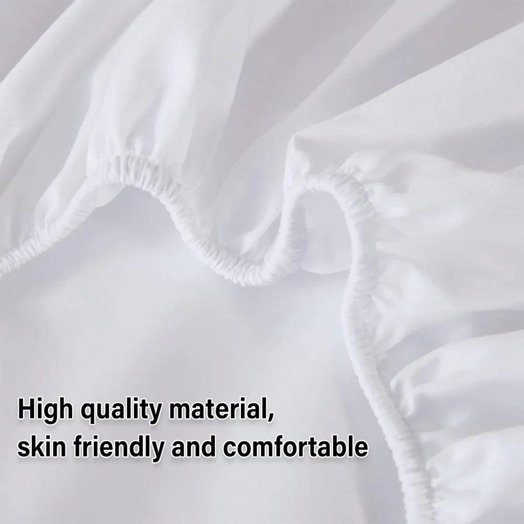 Waterproof Mattress Protector Fitted Sheet Bed Cover for Single King Single Double Queen - 137x190cm