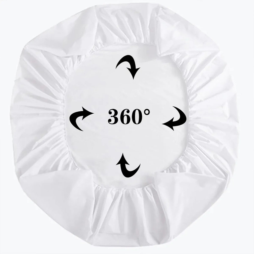 Waterproof Mattress Protector Fitted Sheet Bed Cover for Single King Single Double Queen - 99x190cm