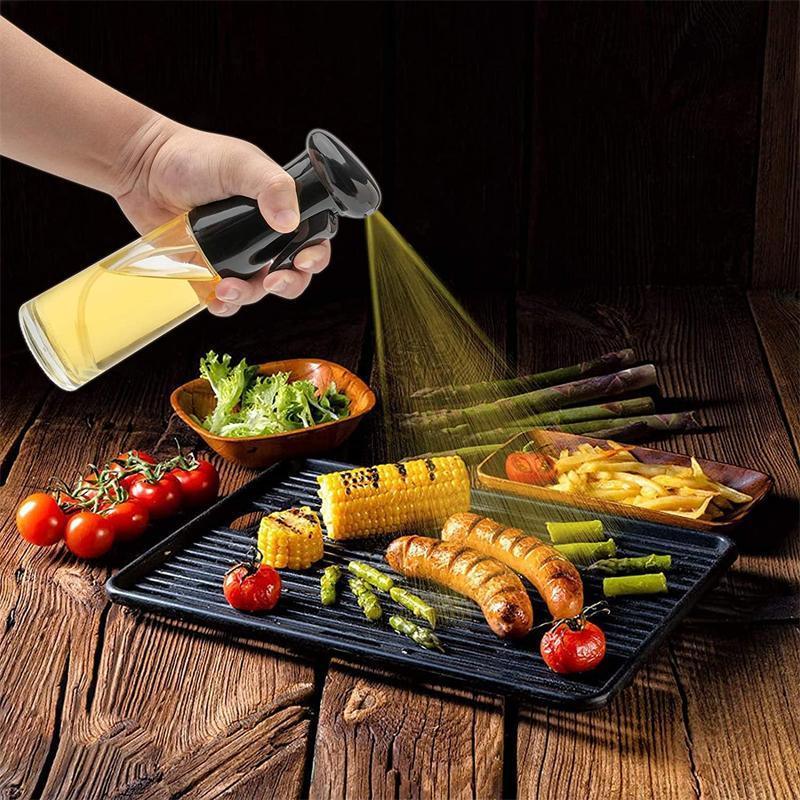 Olive Oil Sprayer Dispenser Cooking Baking BBQ Spray Bottle Kitchen Tool HG - White