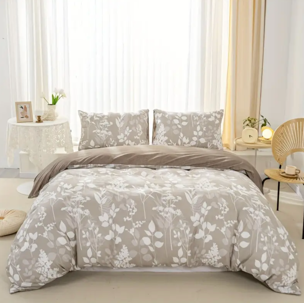 Dreamfields Canvas Fleur Quilt Cover Set – King Single, 2-Piece