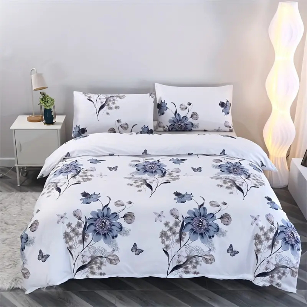 Dreamfields Ever Floral Quilt Cover Set – Double, 3-Piece