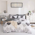 Dreamfields - Twin Hearts Quilt Cover Set - (3pcs, Double Size)