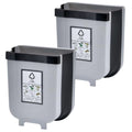 2-Pack 9L Foldable Cabinet-Door Bins – Brown