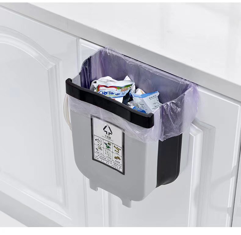 2-Pack 9L Foldable Cabinet-Door Bins – Brown