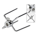 2pcs Rotisserie Spit Forks Roast Chicken Fork Kabob Skewer BBQ Spit Forks Gyro
