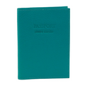 Pierre Cardin Slim Leather Passport Travel Wallet Holder RFID Case Cover - Turquoise