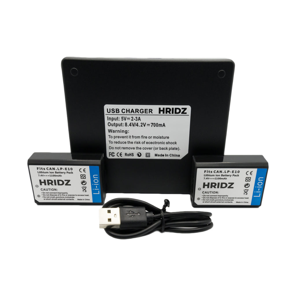 Hridz LP-E10 battery pack for Canon EOS 3000D EOS 1500D EOS 1300D EOS 1200D EOS 1100D