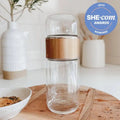 Double-Wall Glass Tea Infuser Bottle