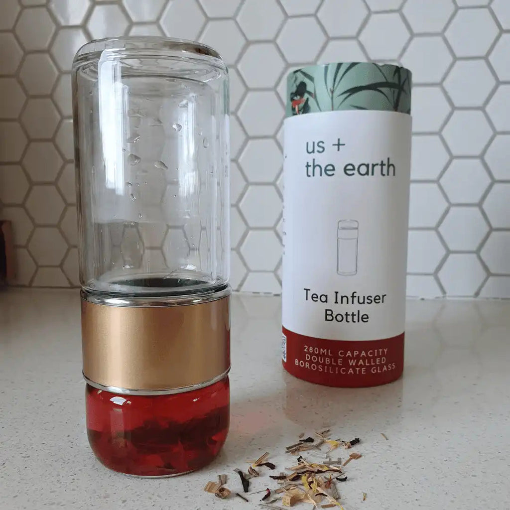 Double-Wall Glass Tea Infuser Bottle