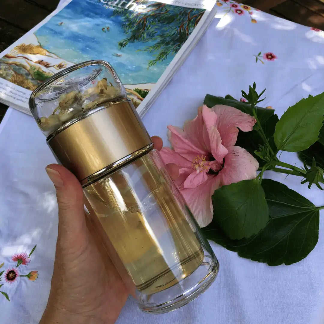 Double-Wall Glass Tea Infuser Bottle