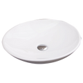 Bathroom Ceramic Oval Above Countertop Basin for Vanity