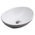 Above Counter Bathroom Vanity Oval Ceramic Basin