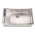 810x505mm Handmade 1.5mm Stainless Steel Undermount / Topmount Kitchen Sink with Square Waste