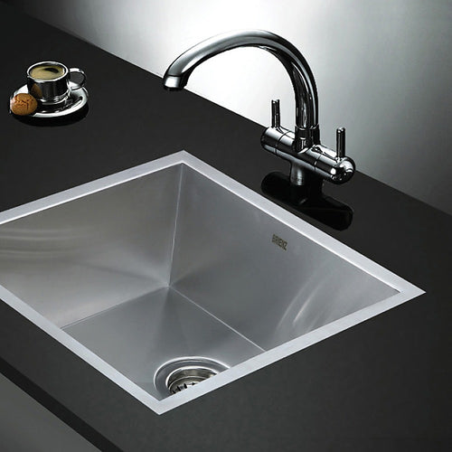440 × 440mm Handmade Stainless-Steel Sink – Deep Bowl