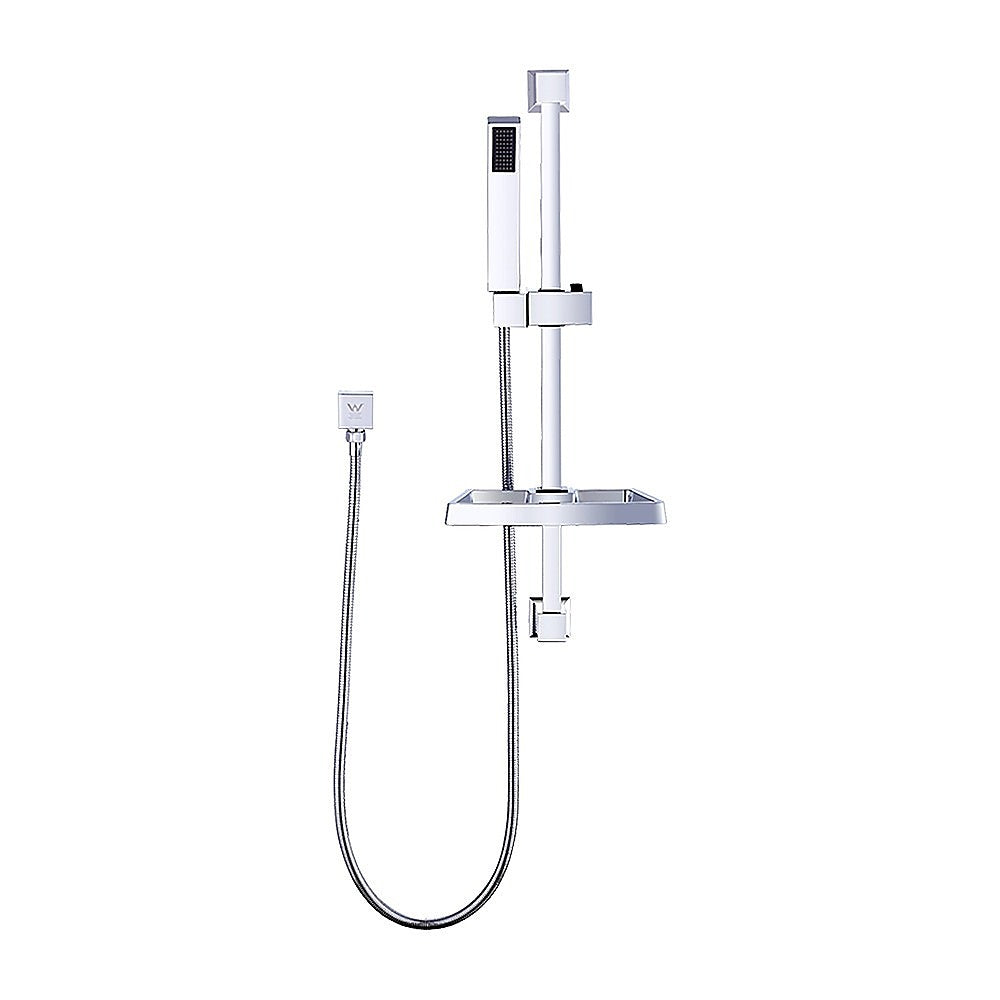 Hand Held Shower Rail Soap Dish Bathroom Set