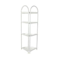 Shower Corner Shelf White Caddy Bathroom Shelves Organiser Bath Storage Rack 4